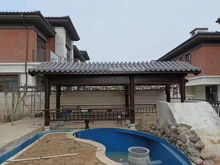 小青瓦古建長(zhǎng)廊