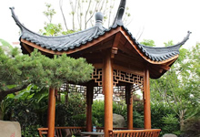 菠蘿格涼亭廠(chǎng)家 高清亭子安裝后的效果圖