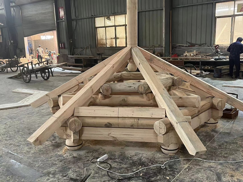 古建小青瓦涼亭內(nèi)部結(jié)構(gòu)