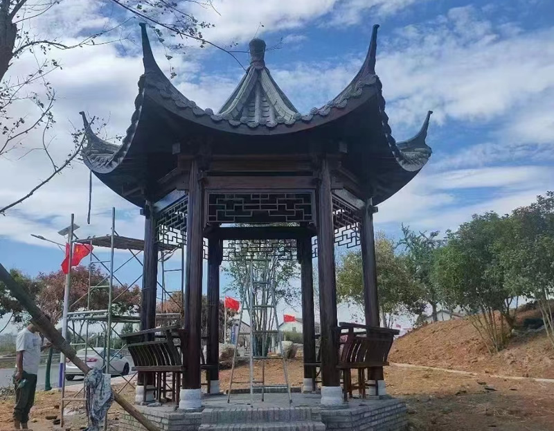 古建小青瓦涼亭